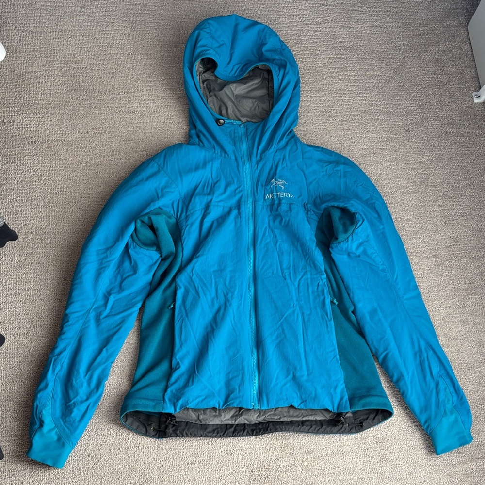 Arc'teryx Women's Atom Hoody Blue Jacket Medium